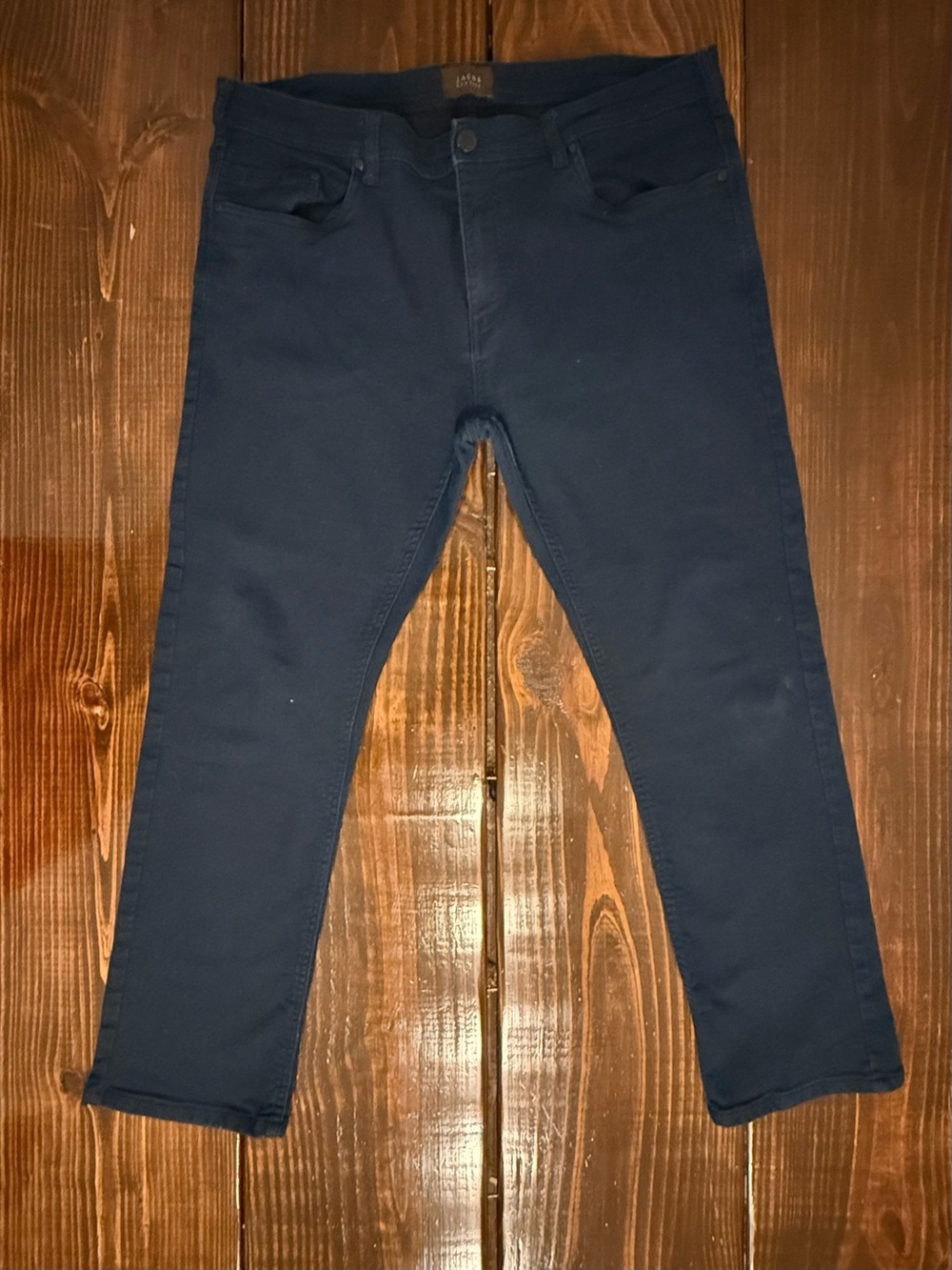 Jachs Men's Navy Slim Stretch Jeans